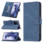For Xiaomi Mi 11T / 11T Pro Magnetic Clasp RFID Blocking Anti-Theft Leather Case with Holder & Card Slots & Wallet(Blue)