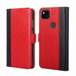 For Google Pixel 4a Ostrich Texture Horizontal Flip Leather Phone Case with Holder & Card Slots & Wallet(Red)