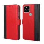 For Google Pixel 5 Ostrich Texture Horizontal Flip Leather Phone Case with Holder & Card Slots & Wallet(Red)