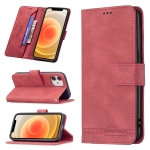 Magnetic Clasp RFID Blocking Anti-Theft Leather Case with Holder & Card Slots & Wallet For iPhone 12 mini(Red)