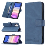 Magnetic Clasp RFID Blocking Anti-Theft Leather Case with Holder & Card Slots & Wallet For iPhone 11(Blue)