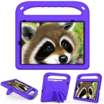 Handle Portable EVA Shockproof Tablet Case with Triangle Holder For iPad mini 6(Purple)