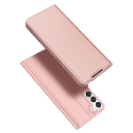 For Samsung Galaxy S22 5G DUX DUCIS Skin Pro Series Horizontal Flip Leather Phone Case with Holder & Card Slots(Rose Gold)