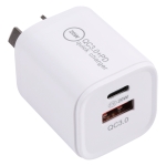 20WACB 20W QC3.0 + PD Quick Charger, Plug Specification:AU Plug(White)