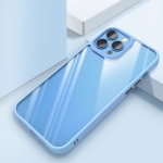 Clear Back Shockproof Phone Case For iPhone 13 Pro Max(Sierra Blue)
