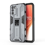 For OPPO K9 Pro Supersonic PC + TPU Shock-proof Phone Case with Holder(Grey)