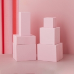 6 in 1 Cube Geometric Cube Photography Background Foam Props(Pink)