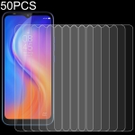 50 PCS 0.26mm 9H 2.5D Tempered Glass Film For Tecno Spark 4 Lite