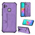 Dream Card Holder Leather Phone Case For Infinx Smart HD 2021 / X612(Purple)