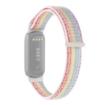 For Fitbit Luxe Nylon Loop Strap Watchband(Rainbow)