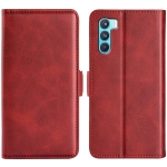 For OPPO K9 Pro Dual-side Magnetic Buckle Horizontal Flip Leather Case with Holder & Card Slots & Wallet(Red)