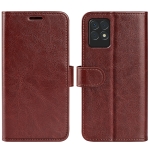 For OPPO Realme 8i R64 Texture Single Horizontal Flip Protective Case with Holder & Card Slots & Wallet & Photo Frame(Brown)