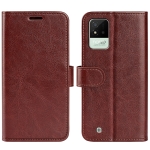 For OPPO Realme Narzo 50i R64 Texture Single Horizontal Flip Protective Case with Holder & Card Slots & Wallet & Photo Frame(Brown)