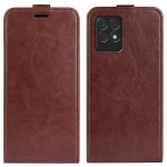 For OPPO Realme 8i R64 Texture Single Vertical Flip Leather Protective Case with Card Slots & Photo Frame(Brown)