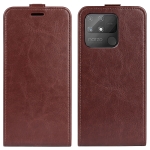 For OPPO Realme Narzo 50A R64 Texture Vertical Flip Leather Case with Card Slots & Photo Frame(Brown)