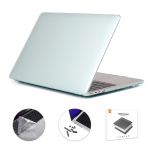 ENKAY Hat-Prince 3 in 1 Crystal Laptop Protective Case + TPU Keyboard Film + Anti-dust Plugs Set for MacBook Pro 16.2 inch A2485 2021, Version:US Version(Light Green)