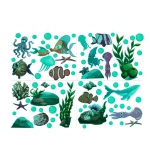 AFG3358 Blue Underwater World Luminous Wall Sticker, Specification: Green
