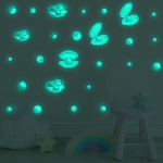 FL10166 Shell Pearl Luminous Sticker Children Room Bedroom Decoration Wall Sticker, Color: Green
