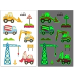 20 PCS Waterproof Children Luminous Cartoon Transport Car Tattoo Sticker(Ei-276)