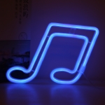 Musical Note Neon Light Modeling Lighting Room Decoration Lights(Blue Light )