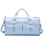 Sports Gym Bag Dry And Wet Separation Yoga Bag Ladies Large-Capacity Single-Shoulder Short-Distance Travel Bag With Shoe Position(Light Blue)