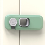 4 PCS Children Anti-pinch Hand-opening Door Safety Lock(Green)