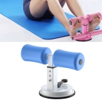 Sit-Up Aids Household Suction Cup Fixed Foot Device Abdominal Roll Waist Device, Specification: Horizontal Bar Blue