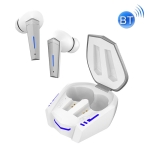 F1 TWS Low Latency Bluetooth 5.0 Wireless Gaming Headphone(White)