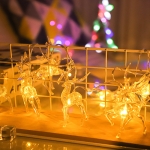Christmas Elk String Lights Holiday Decoration, Spec: 6m 40 LEDs USB Power(Warm White Light)