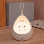 TL15 Cartoon Body Sensing Bedside Cabinet USB Charging Night Light(White Rabbit)