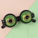 3 PCS Children Funny Glasses Toys Amusing Tricky Props(Green)