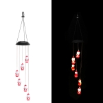 Solar Christmas Wind Chime Lights Outdoor Waterproof Colorful Decoration(D-001)