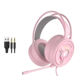 PANTSAN PSH-200 Wired Gaming Headset with Microphone, Colour: 3.5mm Pink