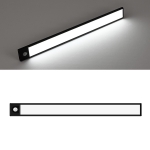 Intelligent Automatic Human Body Induction Wireless LED Lamp 20cm(Black + White Light)