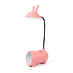 FY003T Small Rabbit USB Charging Desk Lamp with Pen Holder( Pink)