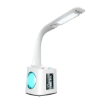 T188-2 Colorful Atmosphere USB Eye Protection Desk Lamp with Pen Holder(White)