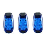 3 PCS Outdoor Cycling Night Running Warm Light Bicycle Tail Light, Colour: 3 LED Blue