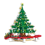 SEMBO Cartoon Cute Christmas Blocks Kids Toys, Style: Carnival Tree House