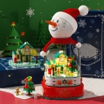 SEMBO Cartoon Cute Christmas Blocks Kids Toys, Style: Snowman Cottage