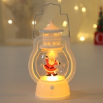 4 PCS Christmas Decoration Lantern Portable LED Small Oil Lamp(Santa Claus)