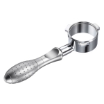 TSPH54 Three-Ear Alloy Stainless Steel Coffee Bottomless Handle For Bofu 8 Series, Style: Silver