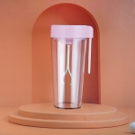 VE-V8 USB Charging Automatic Stirring Cup Full Seal Leak-Proof Electric Shake Cup, Capacity: 450ml(Light Pink)