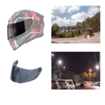 Motorcycle Helmet Visor Anti-UV Wind Shield Lens For AGV K1 / K3SV / K5(Tea Black)