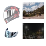 Motorcycle Helmet Visor Anti-UV Wind Shield Lens For AGV K1 / K3SV / K5(Electroplated Silver)