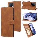 For Xiaomi Mi 11T / 11T Pro Fantasy Classic Skin-feel Calfskin Texture Magnetic Buckle Horizontal Flip PU Phone Leather Case with Holder & Card Slot & Wallet(Brown)