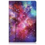 For Xiaomi Mi Pad 5 Pro Painted 360 Degrees Rotation Tablet Leather Case with Holder(Milky Way)