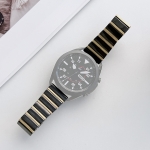 20mm Ceramic One-bead Steel Strap Watchband(Black Gold)