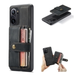 For Xiaomi Redmi K40 / K40 Pro JEEHOOD RFID Blocking Anti-Theft Wallet Phone Case(Black)
