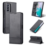 For vivo T1 AZNS Magnetic Calf Texture Horizontal Flip Leather Phone Case(Black)