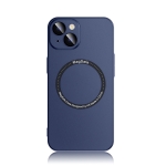 Liquid Silicone Magsafe Case For iPhone 12 Pro Max(Navy Blue)
